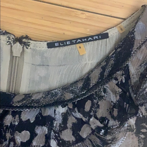 Elie TAhari Silk leopard print sleeveless Top - Picture 9 of 9